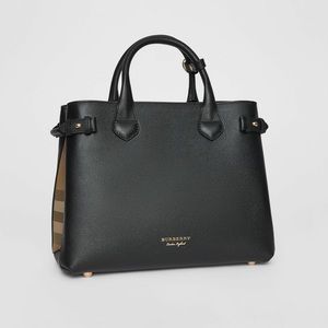 Burberry Banner Leather Satchel Bag